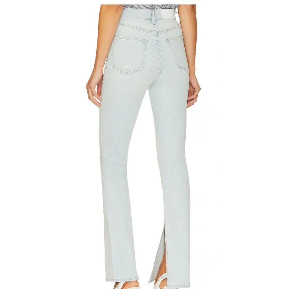NWT PISTOLA ALEXA "LOCALS VINTAGE" HIGH RISE SPLIT FLARE 5 POCKET DENIM JEANS 26 - Picture 2 of 14